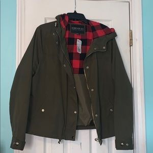 Olive Green Hooded Jacket